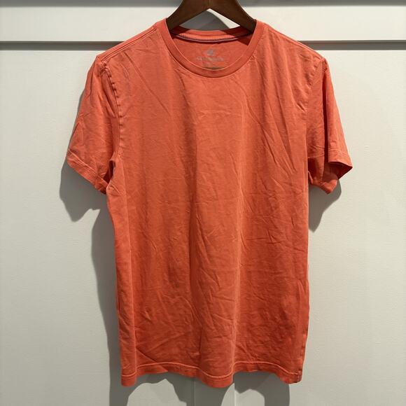 Mack Weldon Shirt Mens Medium Orange Crewneck Pima Cotton Casual Lightweight Tee - Picture 1 of 11